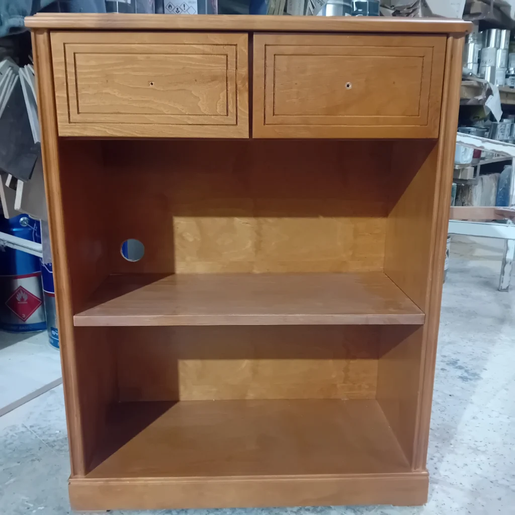 mueble de televisión para lacar en blanco mate